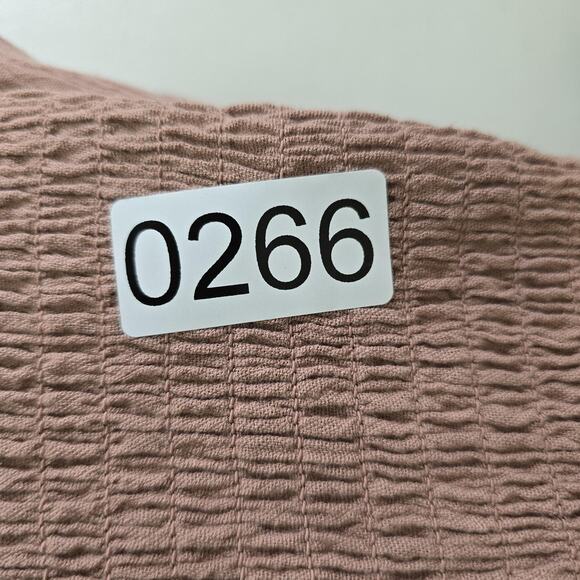 Madewell Top Womens Medium Blush Long Sleeve Square Neck Peasant Blouse Boho - Picture 7 of 8